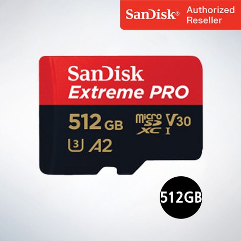 샌디스크 마이크로 SD 카드 SDXC Extreme Pro UHS-I QXCD 512GB, 512기가