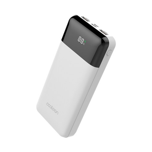 쿨린 20000mAh 대용량 보조배터리, 화이트, 쿨린 고속충전 대용량 보조배터리